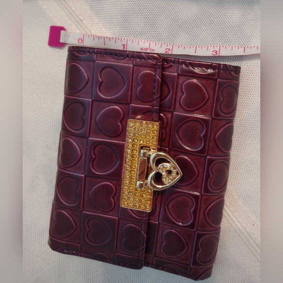 New Claudia Canova Couture Wallet Pink Faux Leather Coin Purse Card Holder - Picture 6 of 7